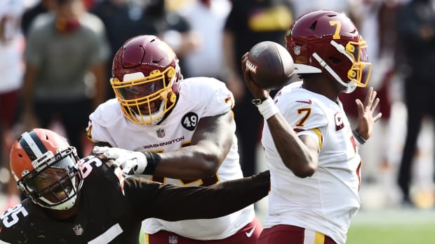 Dwayne Haskins Myles Geron © Ken Blaze-USA TODAY Sports